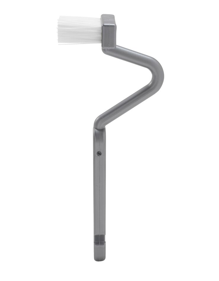 Brosse wc coudée (argenté)