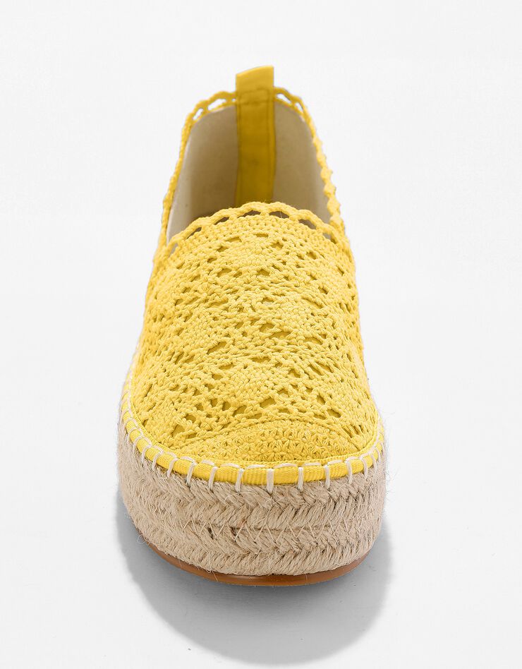 Espadrilles macramé semelle corde "plateforme" (curry) Espadrilles macramé semelle corde "plateforme" (curry)
