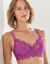 Soutien-gorge tulle tattoo tulle brod&eacute; avec armatures - lot de 2 (vert + violine)