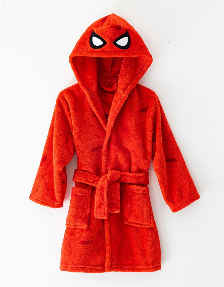 Robe de chambre enfant Spiderman® à capuche - polaire (rouge)