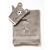 Collection éponge enfant brodée ourson personnalisable coton (taupe)