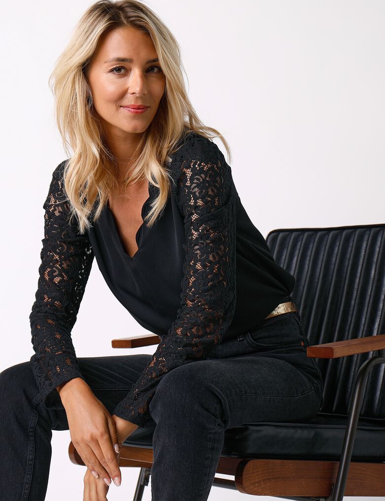 Blouse Banana Republic Décolleté Plongeant Imprimé Guépard - Taille M, Occasion En Très Bon état