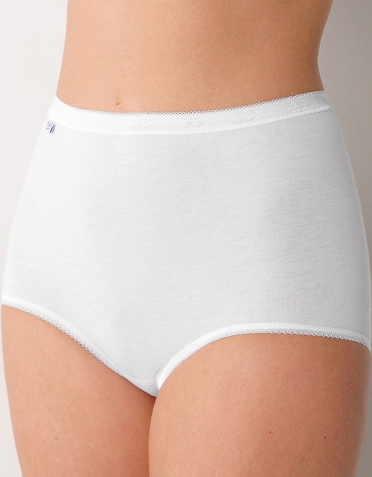 Culotte maxi Basic - lot de 3 (blanc)