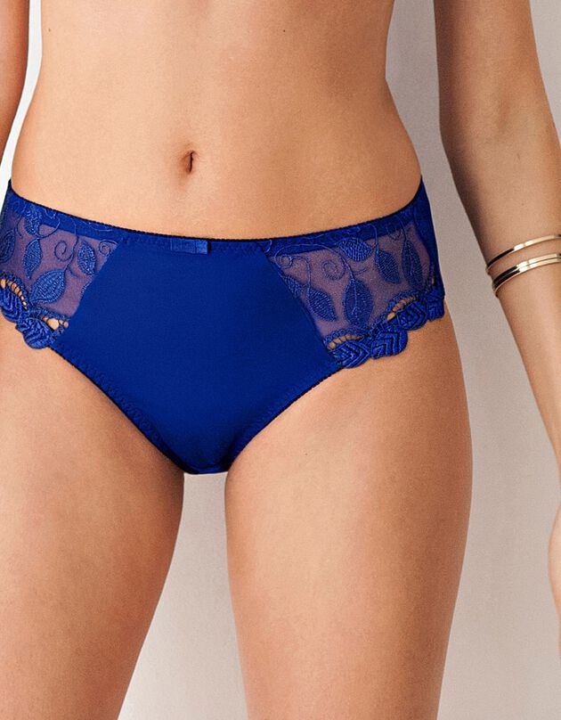 Culotte microfibre et guipure Rima - lot de 2 (bleu)