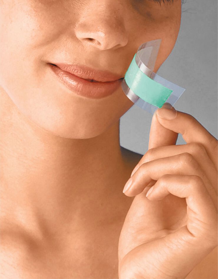 Bandes épilation visage + lingettes  (blanc)
