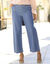 Jean large raccourci, denim léger (bleached)