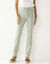 Pantalon droit sculptant, renfort gainant (vert grisé)