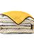 Couette microfibre imprimée Blanca 200g/m2 (jaune / blanc / noir)