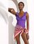 Maillot de bain à volants uni, 1 pièce Solaro petite stature - sans armatures (violet)