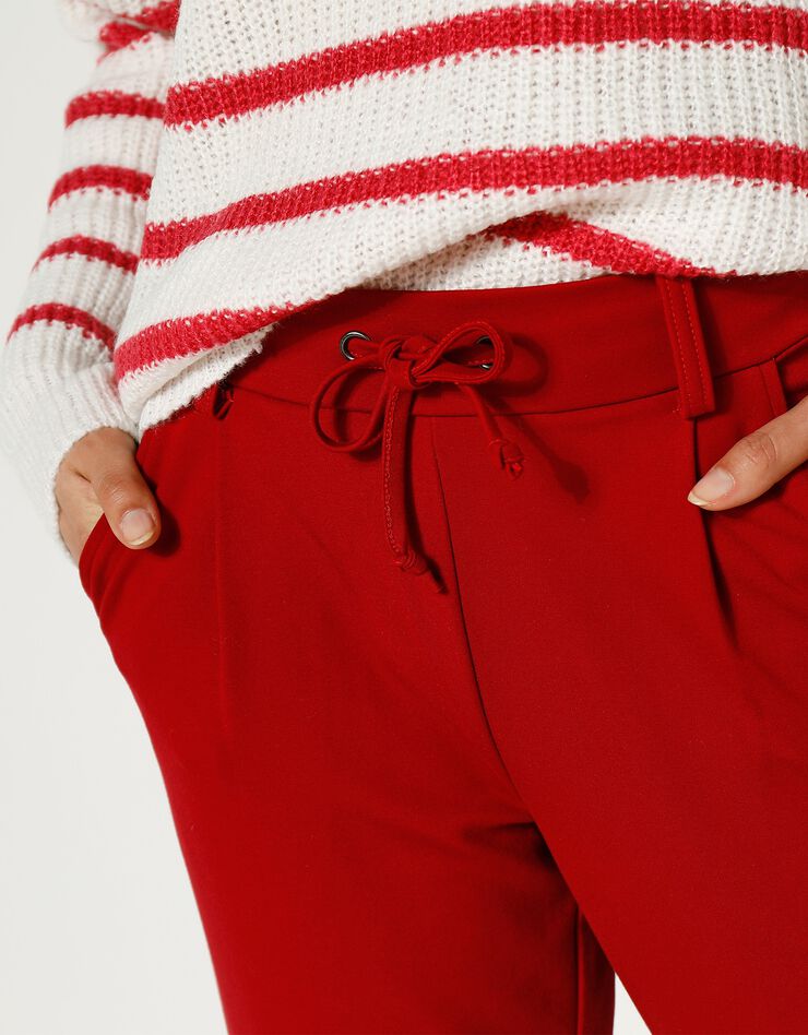 Pantalon chino uni, maille milano (tomette) Pantalon chino uni, maille milano (tomette)