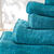 Eponge unie 540g/m2 confort luxe finition point de cheval (émeraude)