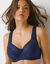 Soutien-gorge coton broderie anglaise - avec armatures (marine)