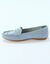 Mocassins souples textile microfibre (bleu)