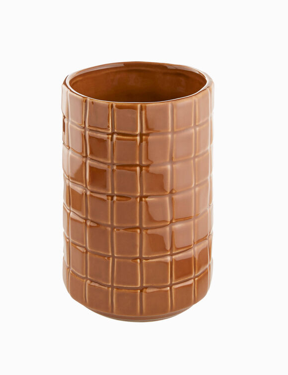 Vase c&eacute;ramique caramel  (caramel)