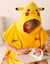 Poncho de bain enfant Pikachu à capuche personnalisable  (jaune)