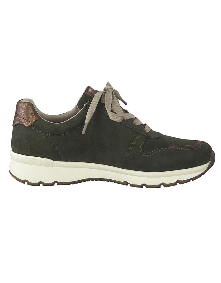 Baskets sneakers à lacets - largeur confort (kaki) Baskets sneakers à lacets - largeur confort (kaki)