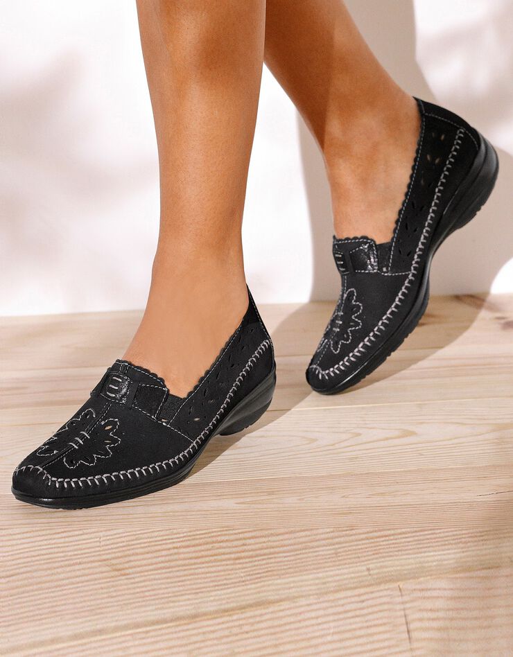 Mocassins cuir ultra-souple (noir) Mocassins cuir ultra-souple (noir)