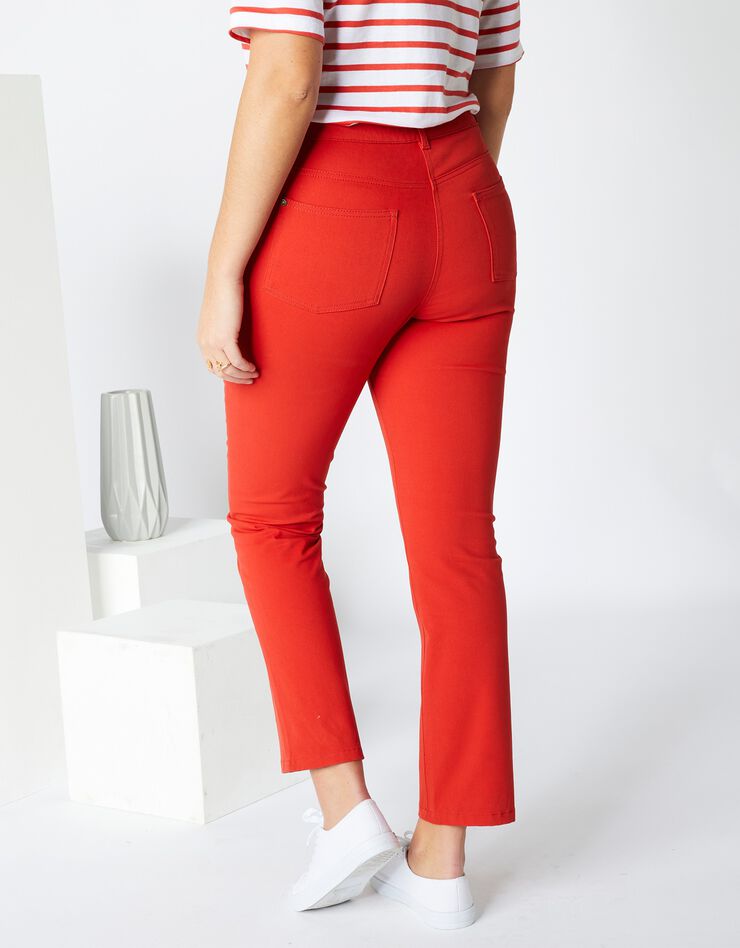 Pantalon droit raccourci, bi-stretch (paprika) Pantalon droit raccourci, bi-stretch (paprika)