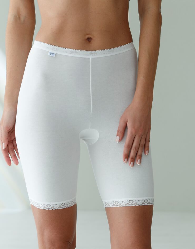 Panty "Basic+" indéformable coton stretch  (blanc)