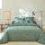 Linge de lit Geoffroy en coton à motifs graphiques (eucalyptus)