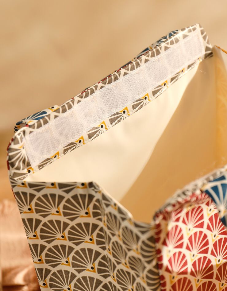 Lunch bag imperméable imprimé - collection upcycling (multicolore) Lunch bag imperméable imprimé - collection upcycling (multicolore)