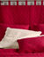 T&ecirc;te de lit unie coton style boutis Cassandre (cerise)