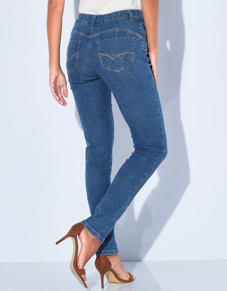 Jean effet push-up coupe fuselée - grande stature (stone) Jean effet push-up coupe fuselée - grande stature (stone)