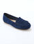 Mocassins souples textile microfibre (marine)