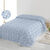 Couvre-lit matelassé imprimé Fleurette (bleu)