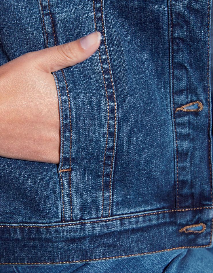 Veste en jean brodée (stone) Veste en jean brodée (stone)