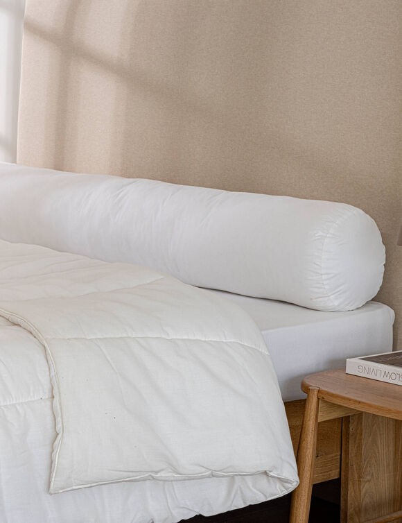 Traversin fibre sensation duvet confort ferme (blanc)