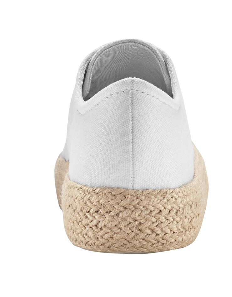 Tennis compensées semelle corde (blanc) Tennis compensées semelle corde (blanc)