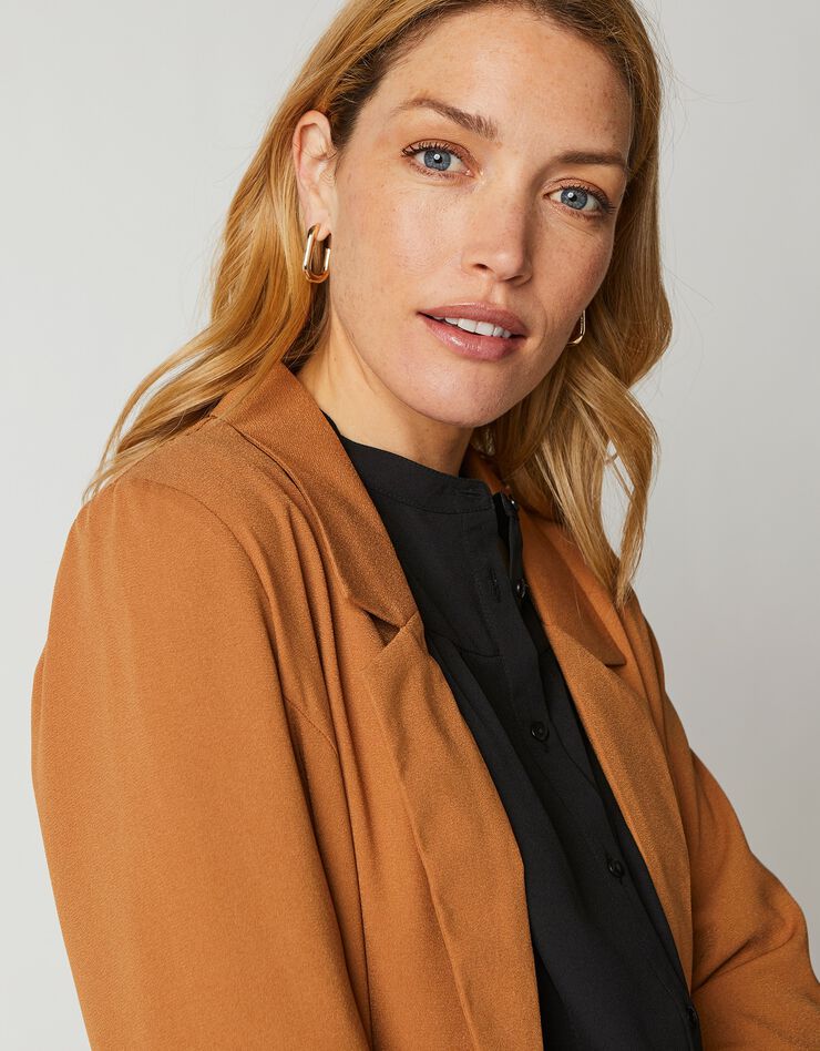 Veste blazer fluide (caramel) Veste blazer fluide (caramel)