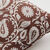 Housse de coussin imprim&eacute; indien - lot de 2 (chocolat)