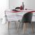 Nappe imprimé serpentins entretien facile (blanc / rouge)