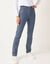 Jean droit rayé (dark blue)