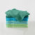 Gant de toilette camaïeu lagon - lot de 8 (vert)