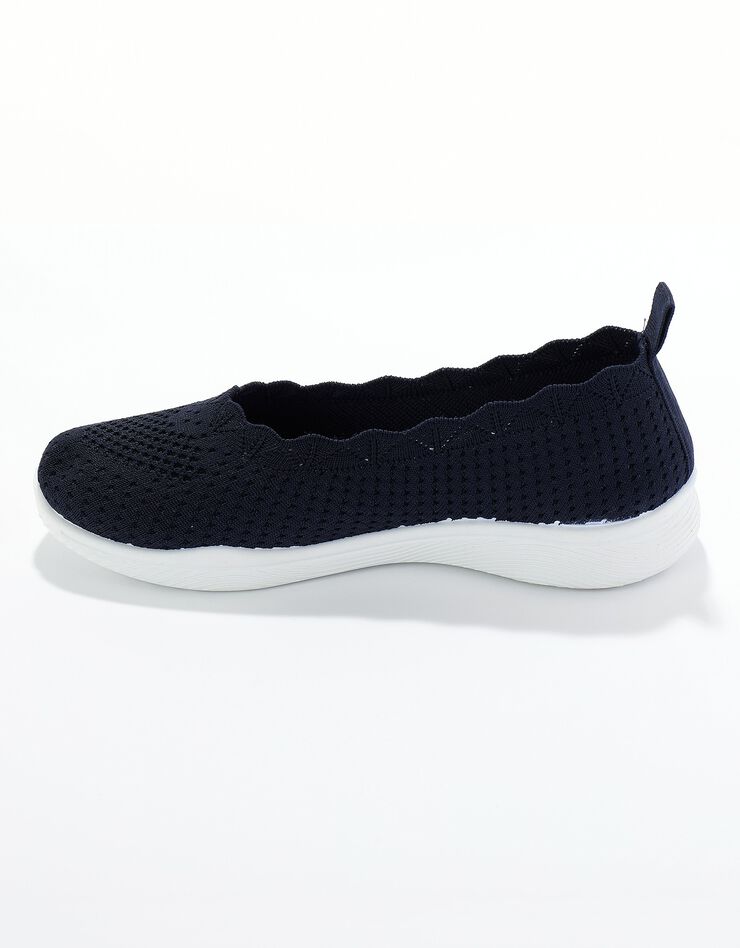 Ballerines mesh respirant semelle blanche (marine) Ballerines mesh respirant semelle blanche (marine)