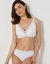 Culotte microfibre et tulle plumetis effet seconde peau forme midi Paia - lot de 2  (blanc)