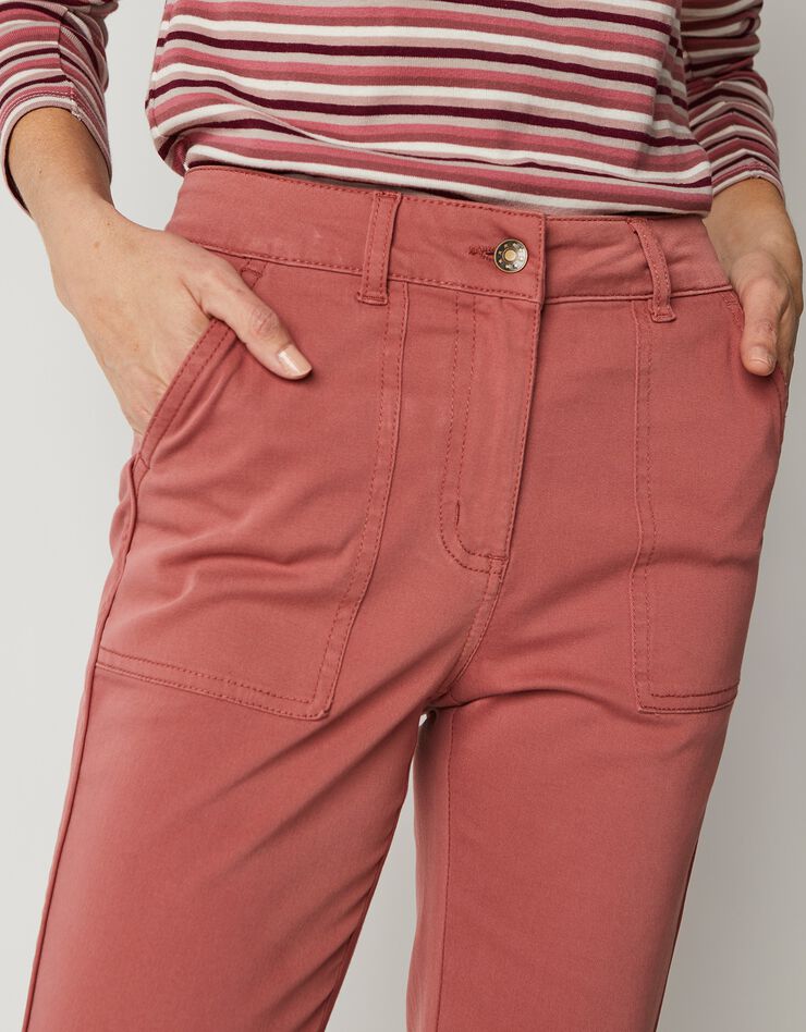 Pantalon chino à poches plaquées (terracotta) Pantalon chino à poches plaquées (terracotta)