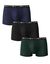 Boxer - lot de 3  (noir + bleu + vert)