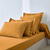 Drap-housse uni coton bonnet 32 cm (miel)