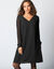 Robe housse manches plumetis (noir)