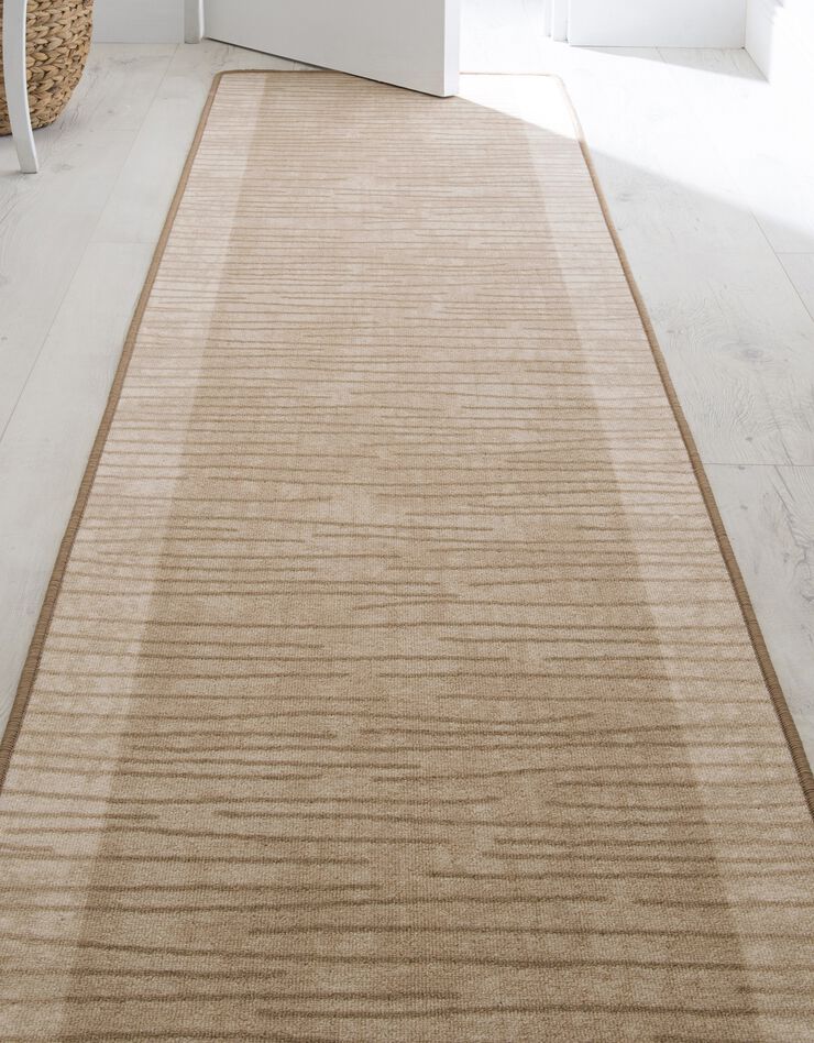 Tapis imprimé lignes (beige) Tapis imprimé lignes (beige)