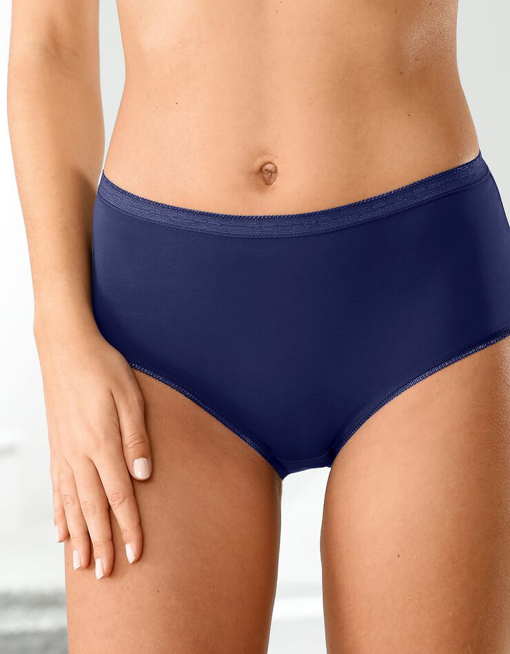 Culotte maxi basique - lot de 3 (ciel + marine + ivoire) Culotte maxi basique - lot de 3 (ciel + marine + ivoire)