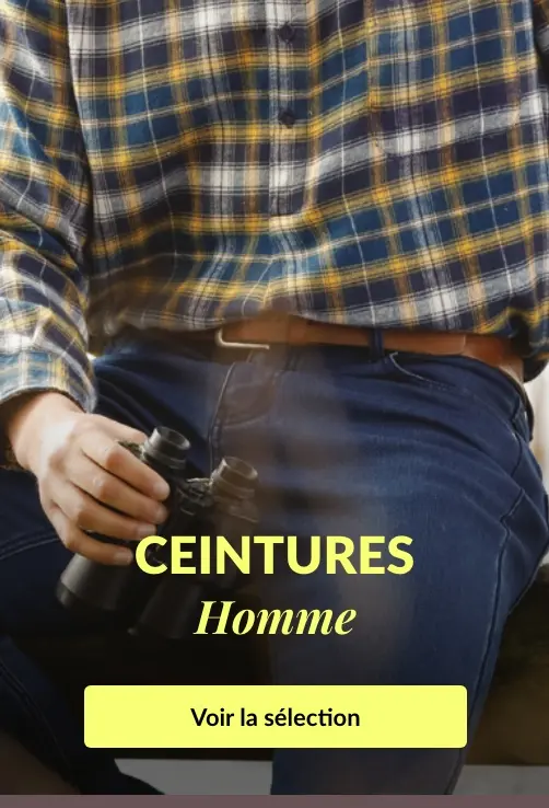Découvrez une sélection de ceintures pour homme