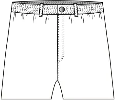 Ceinture 
            entièrement élastiquée​