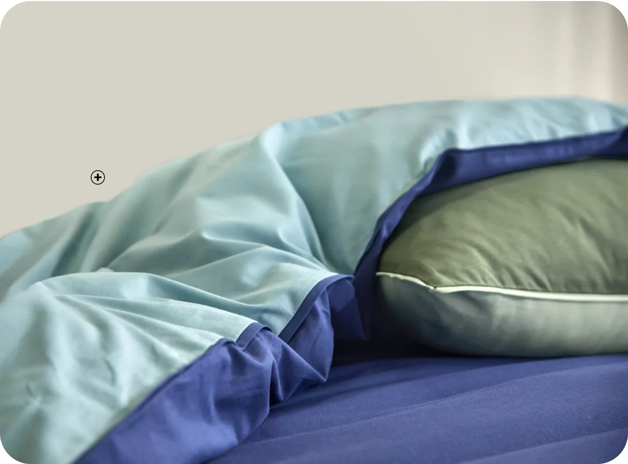 Parure de lit bicolore en coton moderne, une alternative tendance pour découvrir comment choisir sa parure de lit colorée | Blog Blancheporte