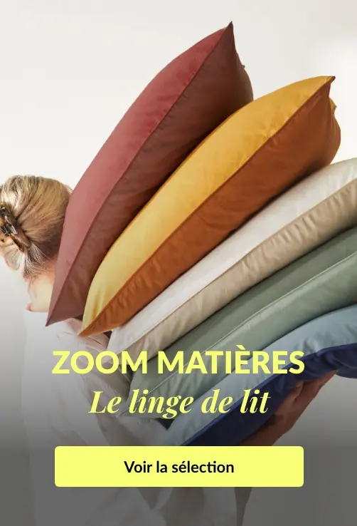 Profitez d'une multitude de matière de qualité pour votre linge de lit avec Blancheporte