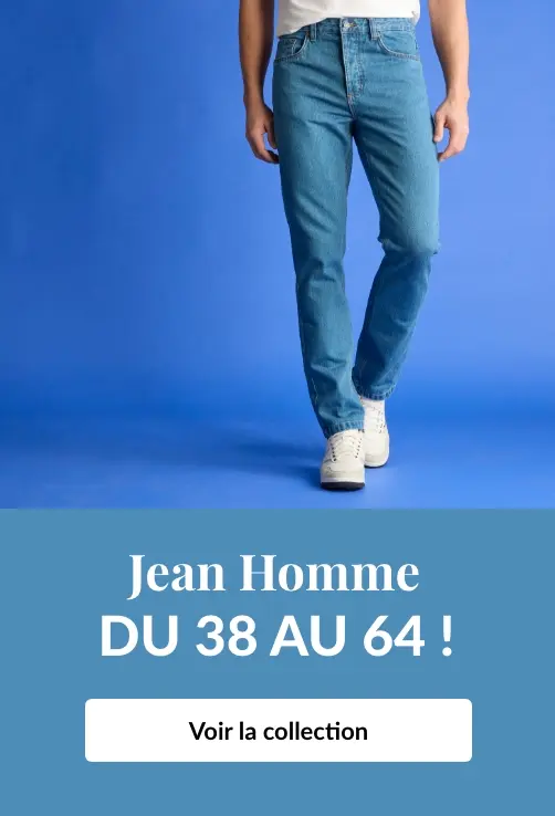 Jean homme du 38 au 64